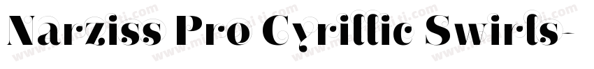 Narziss Pro Cyrillic Swirls字体转换